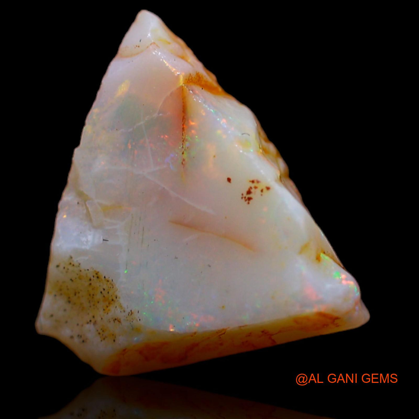 4.40 Cts Natural Australian Fire Opal Loose Gemstone Fancy Rough 14x13x5 mm RB-128