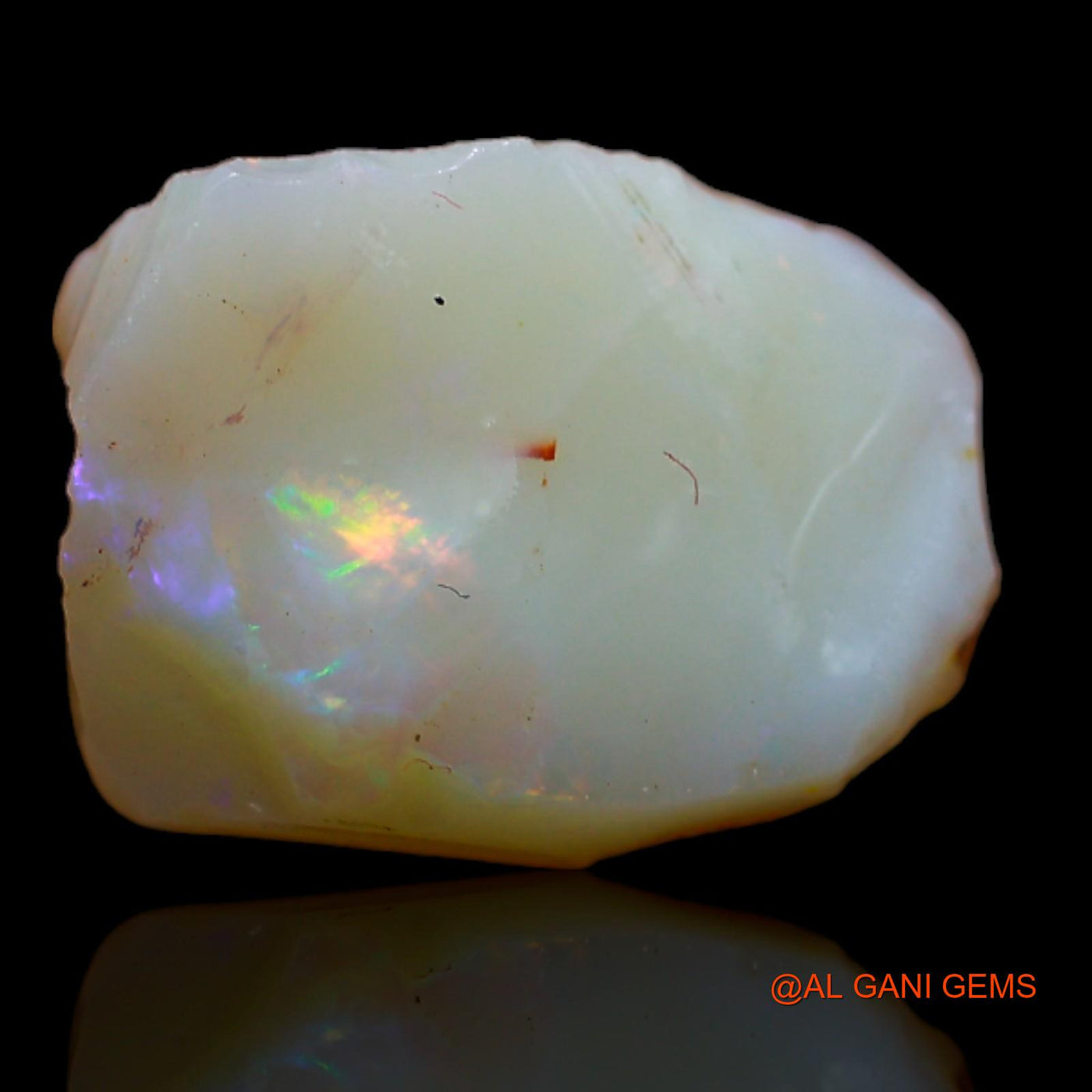 Natural Untreated Fire Opal Loose Gemstone Fancy Rough From Australia 6.00 Cts 15x11x5 mm RB-133