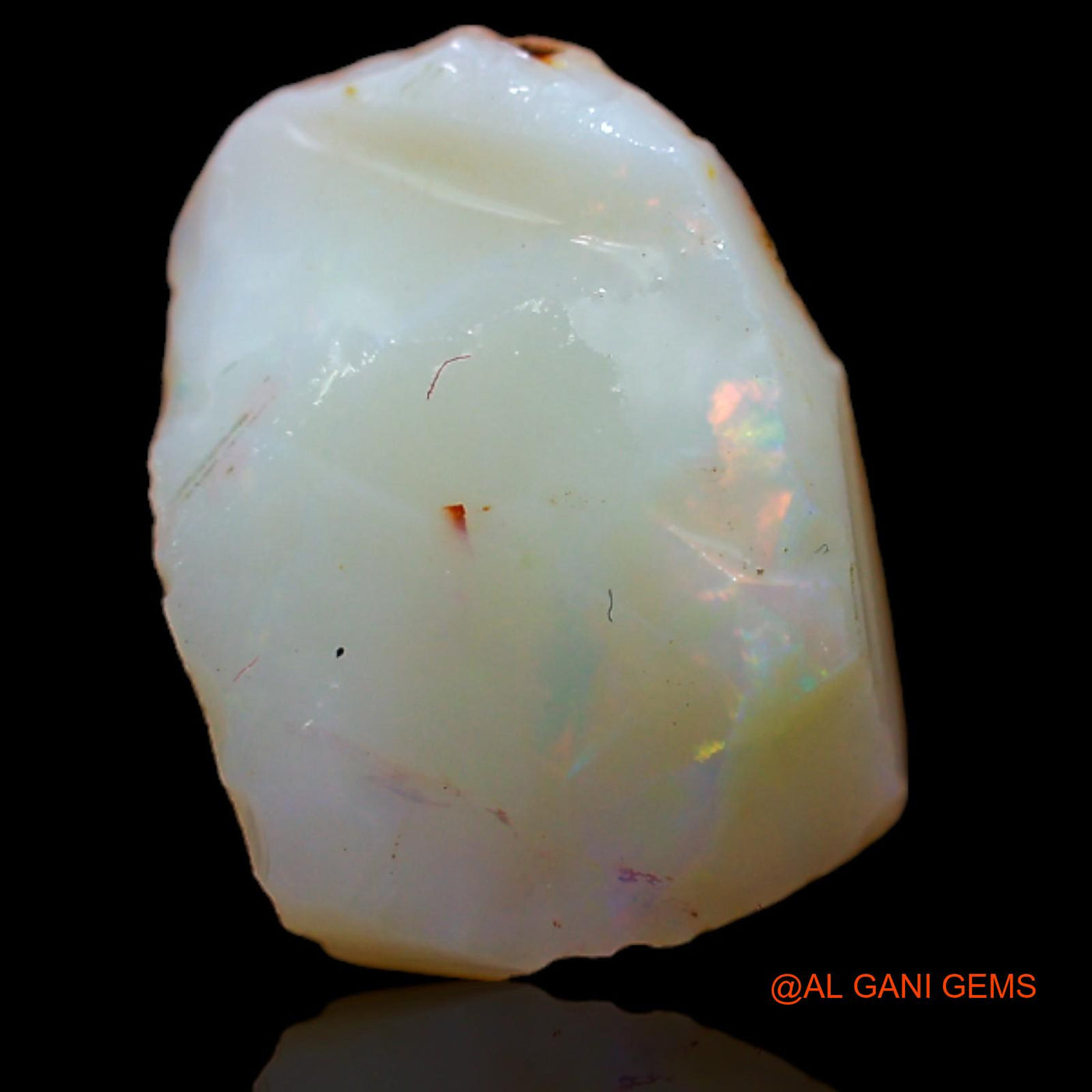 Natural Untreated Fire Opal Loose Gemstone Fancy Rough From Australia 6.00 Cts 15x11x5 mm RB-133