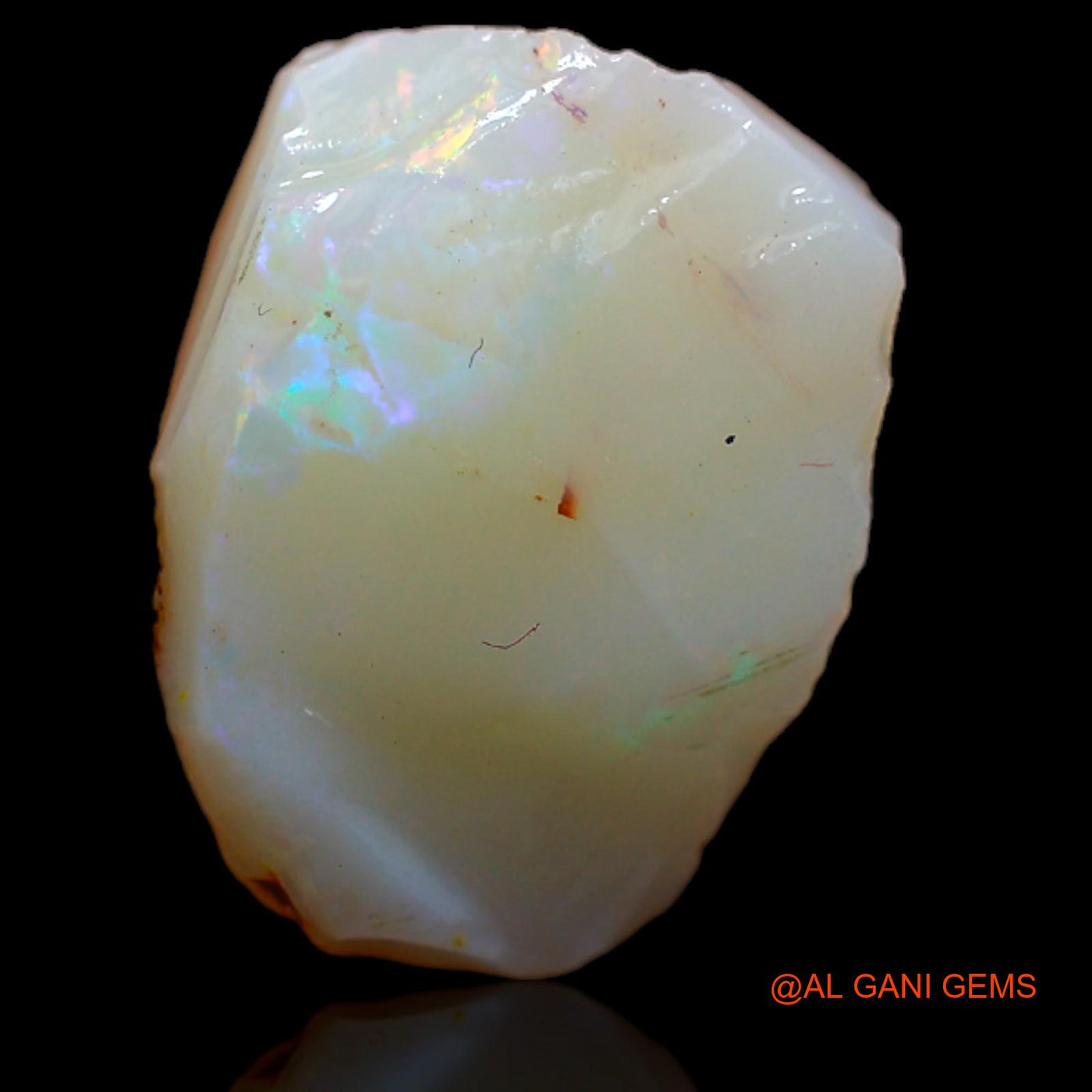 Natural Untreated Fire Opal Loose Gemstone Fancy Rough From Australia 6.00 Cts 15x11x5 mm RB-133