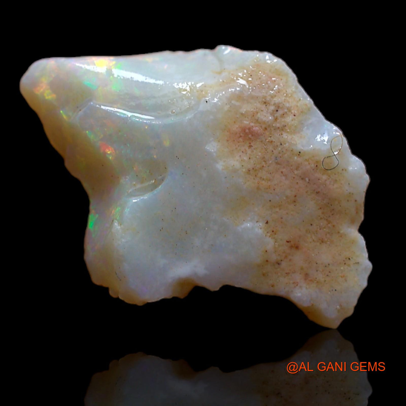 Natural Untreated Fire Opal Loose Gemstone Fancy Rough From Australia 4.20 Cts 16x12x4 mm RB-140