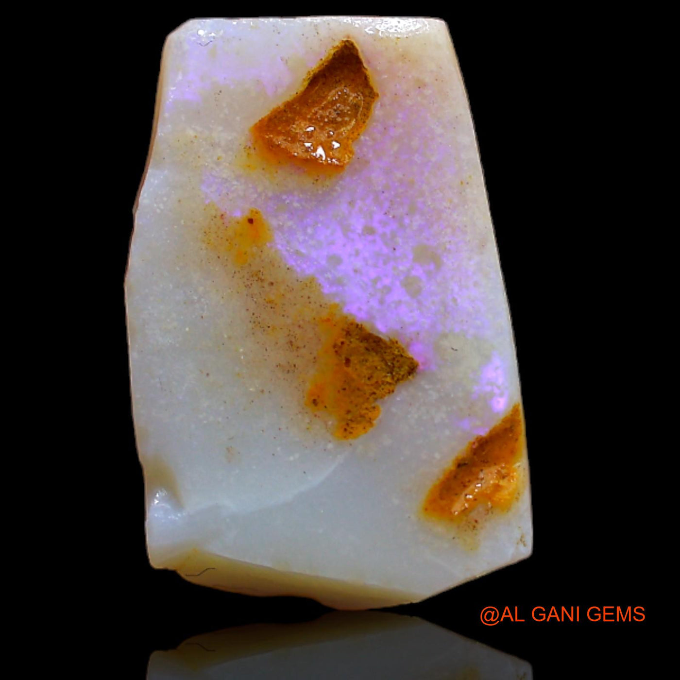 Natural Fire Opal Gemstone 5.00 Cts Loose Fancy Rough From Australia 16x10x4 mm RB-150