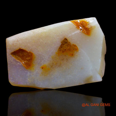 Natural Fire Opal Gemstone 5.00 Cts Loose Fancy Rough From Australia 16x10x4 mm RB-150