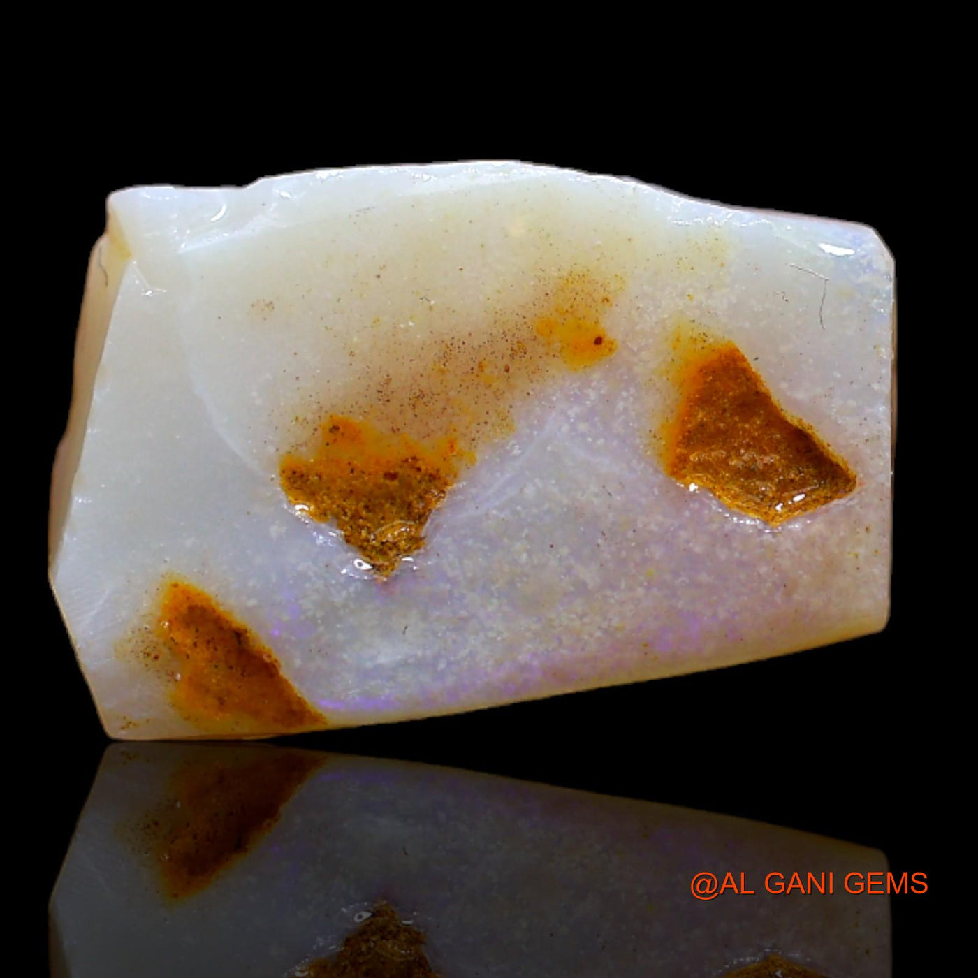 Natural Fire Opal Gemstone 5.00 Cts Loose Fancy Rough From Australia 16x10x4 mm RB-150