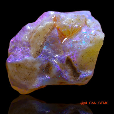 Natural Fire Opal Gemstone 6.10 Cts Loose Fancy Rough From Australia 14x13x6 mm RB-154