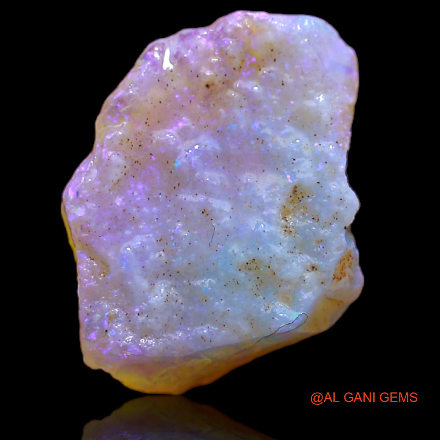 Natural Fire Opal Gemstone 6.10 Cts Loose Fancy Rough From Australia 14x13x6 mm RB-154