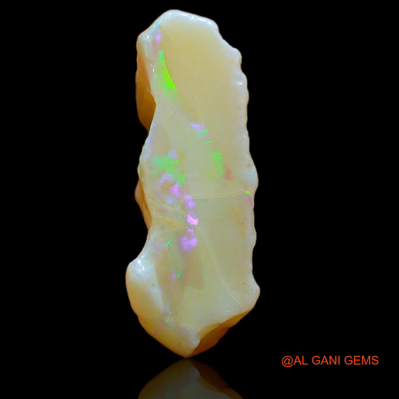 5.10 Cts Natural Australian Fire Opal Loose Gemstone Fancy Rough 21x10x7 mm RB-160