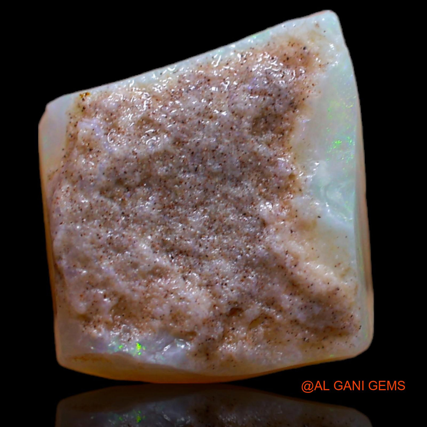 Natural Untreated Fire Opal Loose Gemstone Fancy Rough From Australia 6.70 Cts 14x13x5 mm RB-162