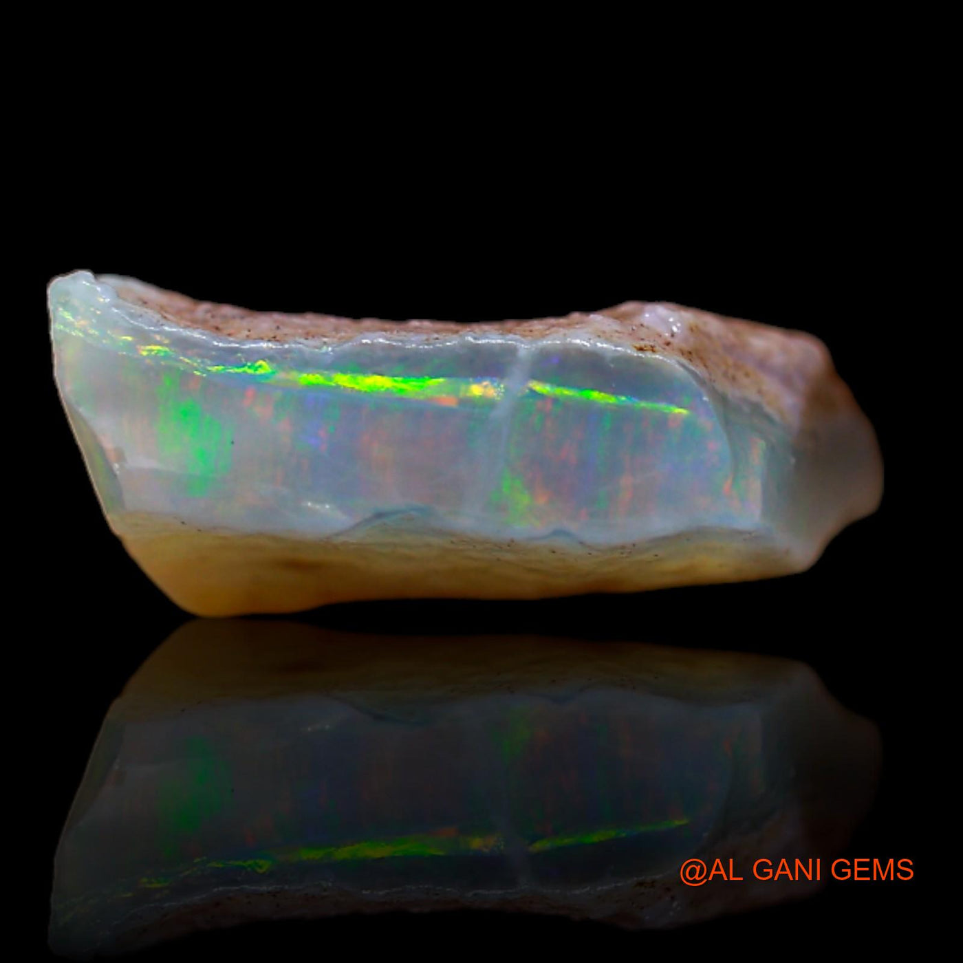 Natural Untreated Fire Opal Loose Gemstone Fancy Rough From Australia 6.70 Cts 14x13x5 mm RB-162