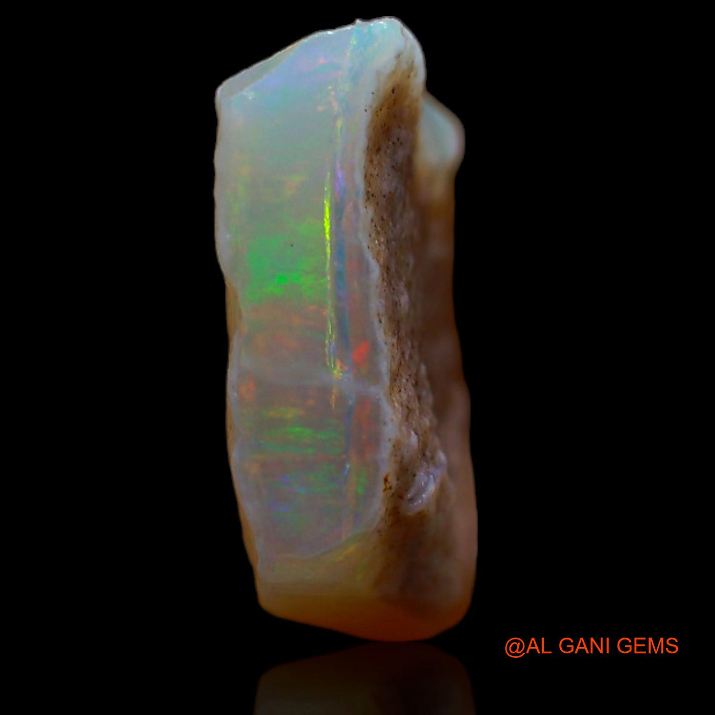 Natural Untreated Fire Opal Loose Gemstone Fancy Rough From Australia 6.70 Cts 14x13x5 mm RB-162