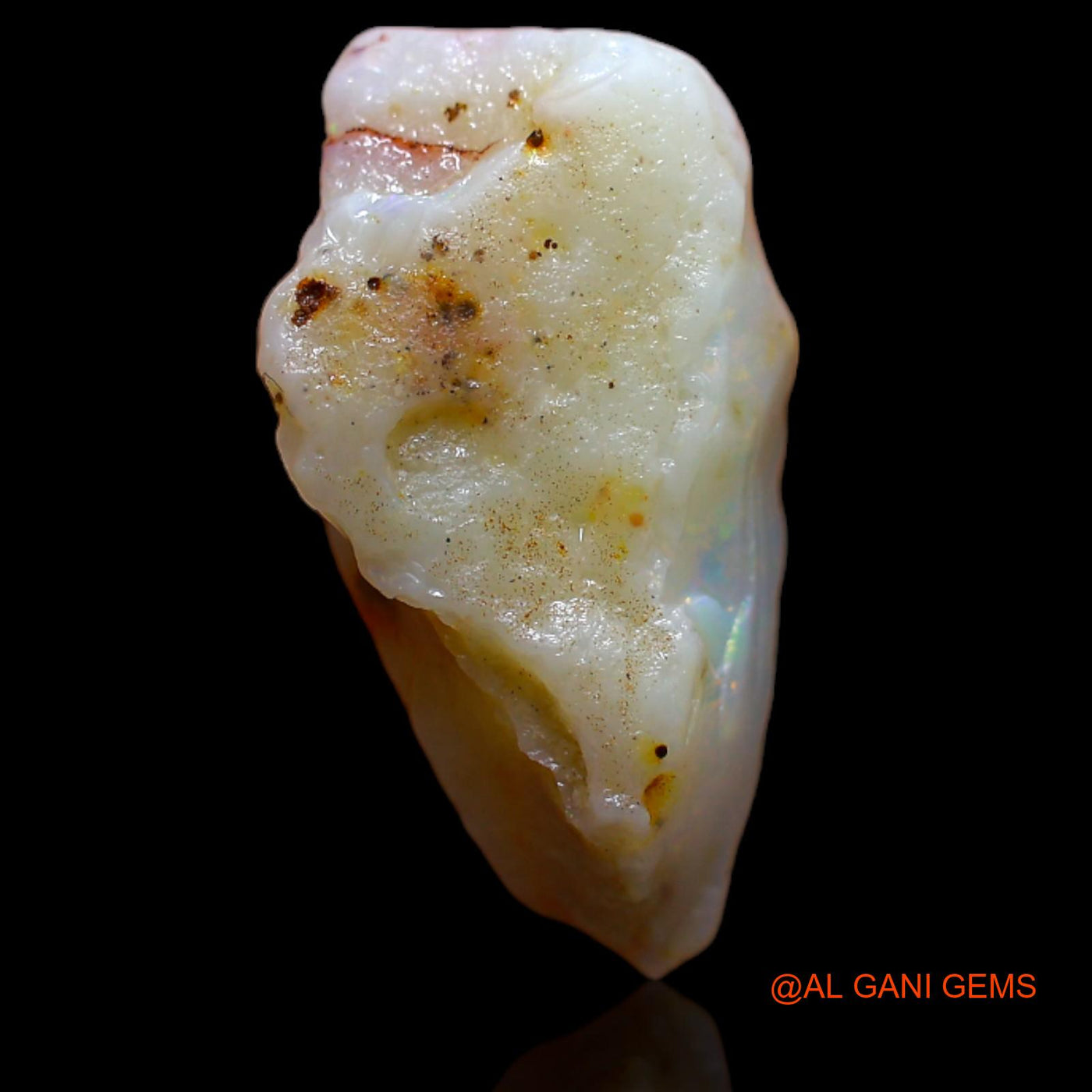 Natural Untreated Fire Opal Loose Gemstone Fancy Rough From Australia 5.50 Cts 19x11x6 mm RB-166