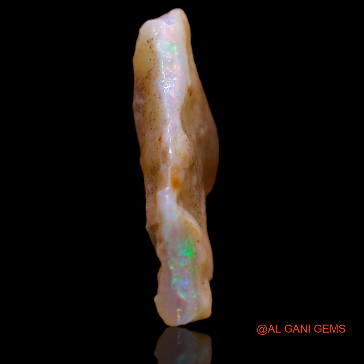 Natural Untreated Fire Opal Loose Gemstone Fancy Rough From Australia 4.00 Cts 19x11x4 mm RB-171