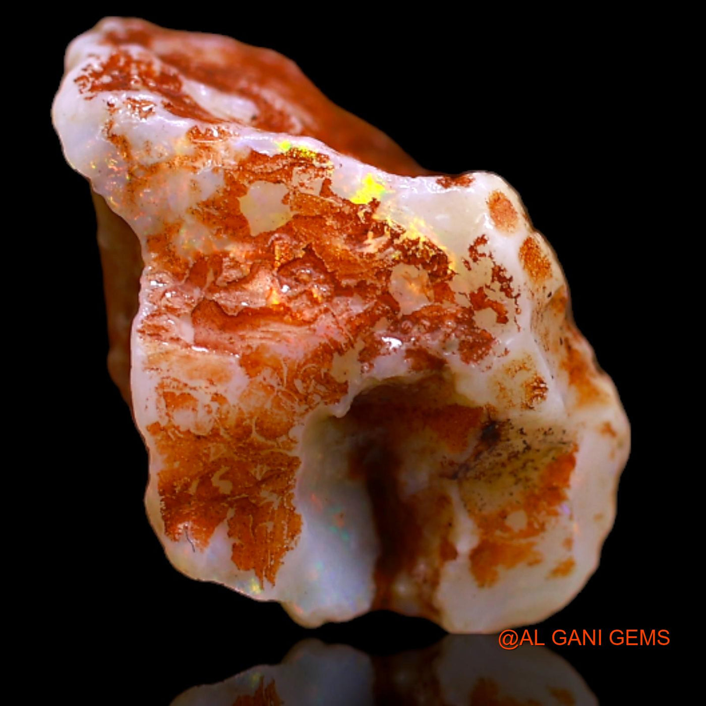 11.00 Cts Natural Australian Fire Opal Fancy Rough Loose Gemstone For Jewelry 18x15x11 mm RB-176