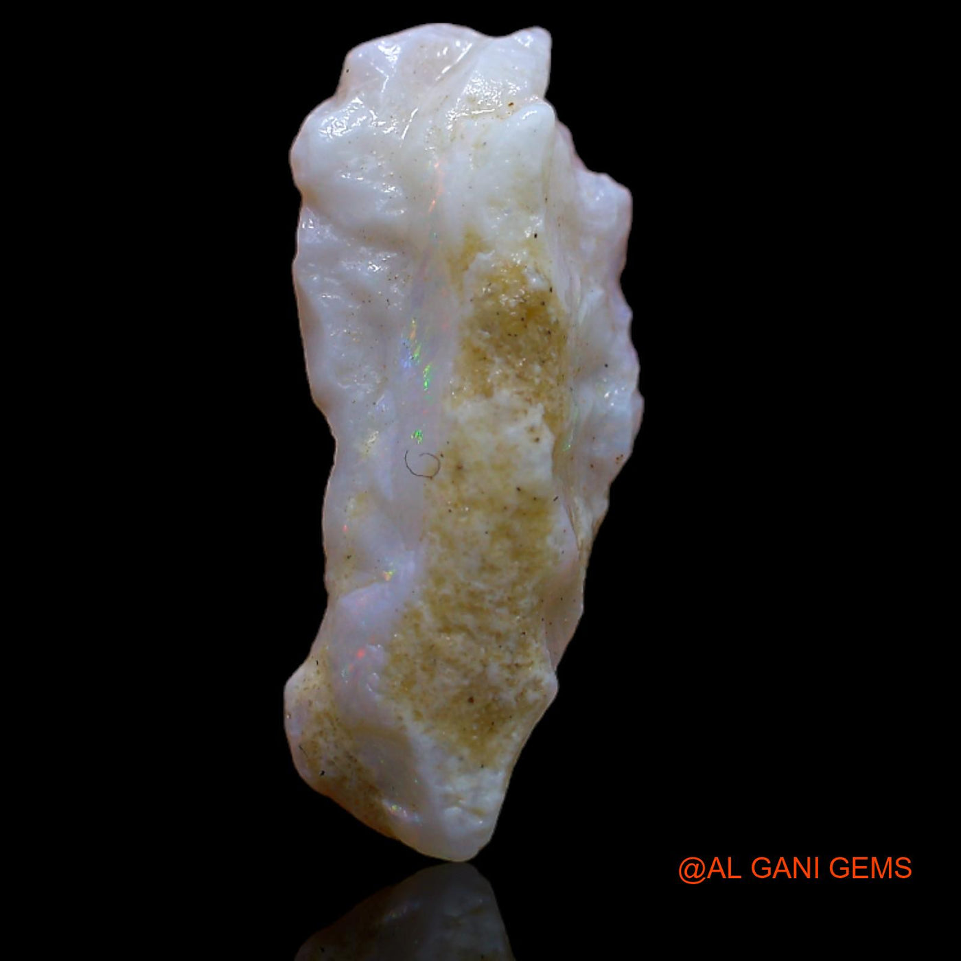 Natural Untreated Fire Opal Loose Gemstone Fancy Rough From Australia 4.10 Cts 22x9x4 mm RB-177