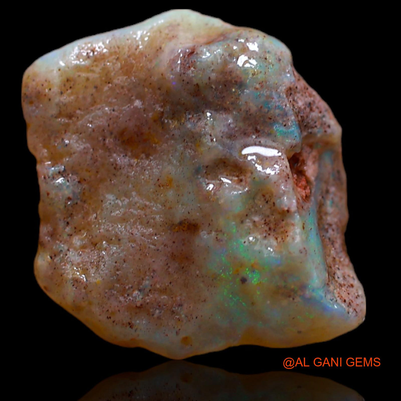 6.30 Cts Natural Australian Fire Opal Loose Gemstone Fancy Rough 17x15x5 mm RB-178