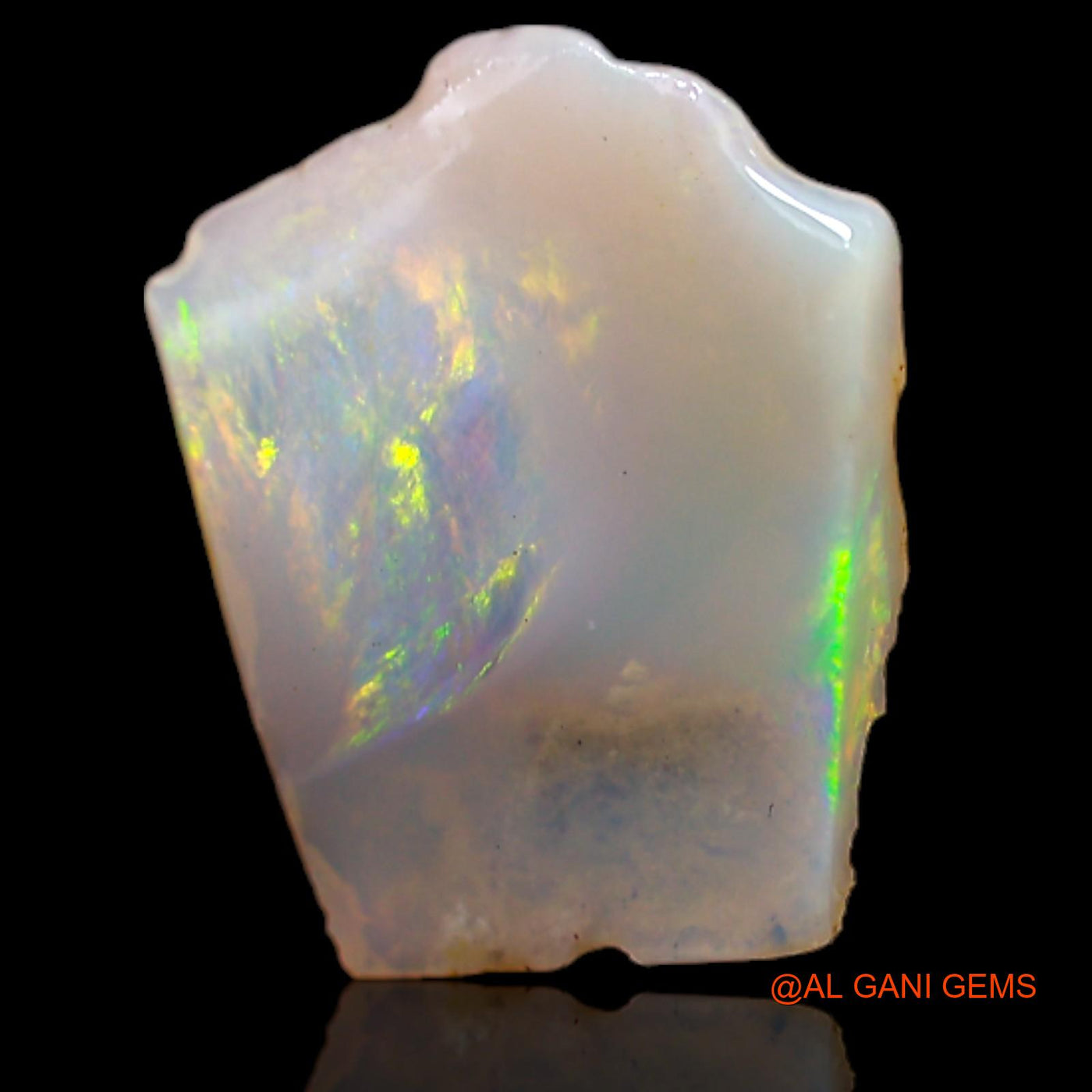 Natural Fire Opal Gemstone 1.80 Cts Loose Fancy Rough From Australia 12x10x2 mm RB-17
