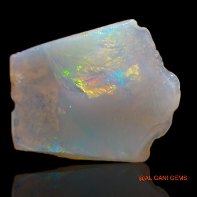 Natural Fire Opal Gemstone 1.80 Cts Loose Fancy Rough From Australia 12x10x2 mm RB-17