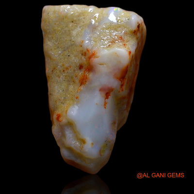 Natural Untreated Fire Opal Loose Gemstone Fancy Rough From Australia 7.80 Cts 19x12x6 mm RB-185