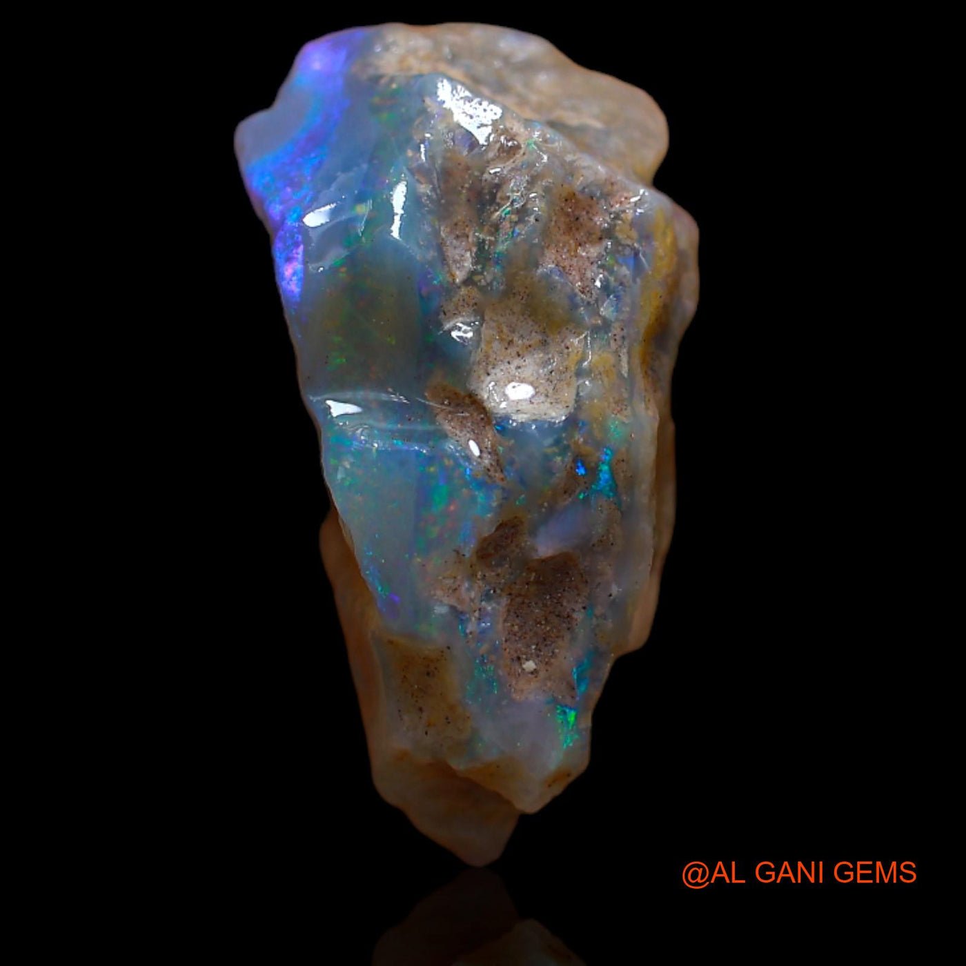 11.30 Cts Natural Australian Fire Opal Loose Gemstone Fancy Rough 21x11x9 mm RB-186