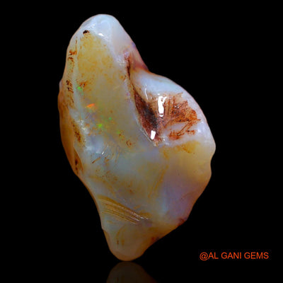 Natural Fire Opal Gemstone 14.10 Cts Loose Fancy Rough From Australia 20x15x13 mm RB-188