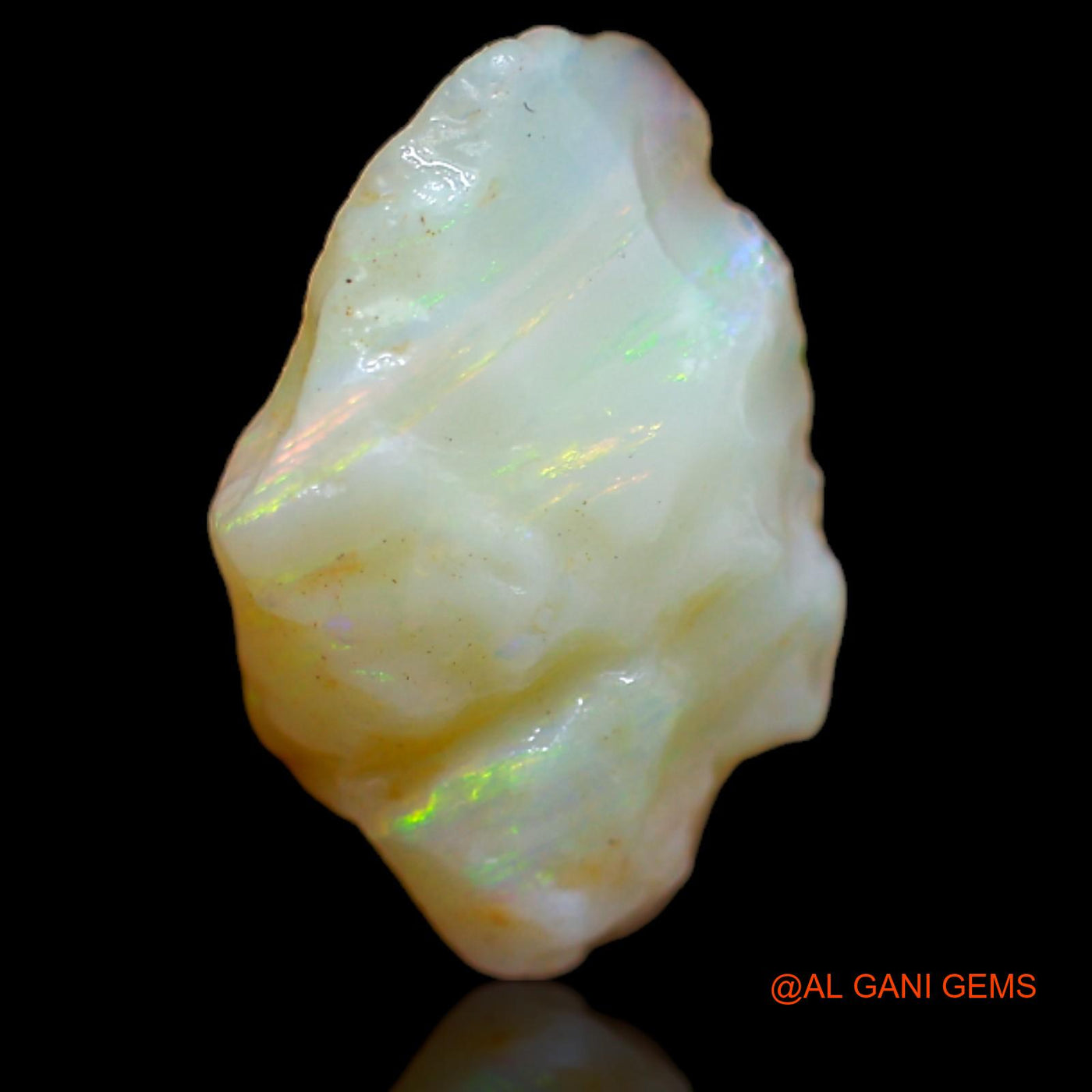 Natural Untreated Fire Opal Loose Gemstone Fancy Rough From Australia 4.40 Cts 15x10x7 mm RB-18