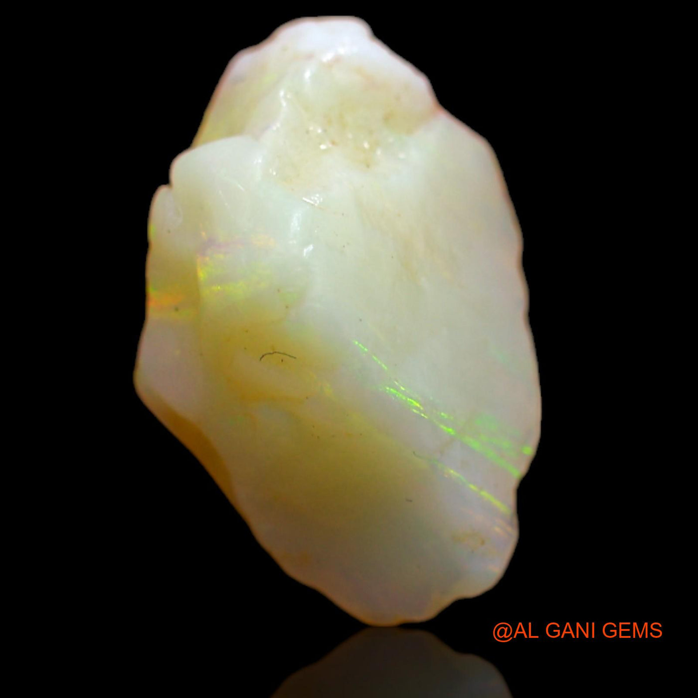 Natural Untreated Fire Opal Loose Gemstone Fancy Rough From Australia 4.40 Cts 15x10x7 mm RB-18
