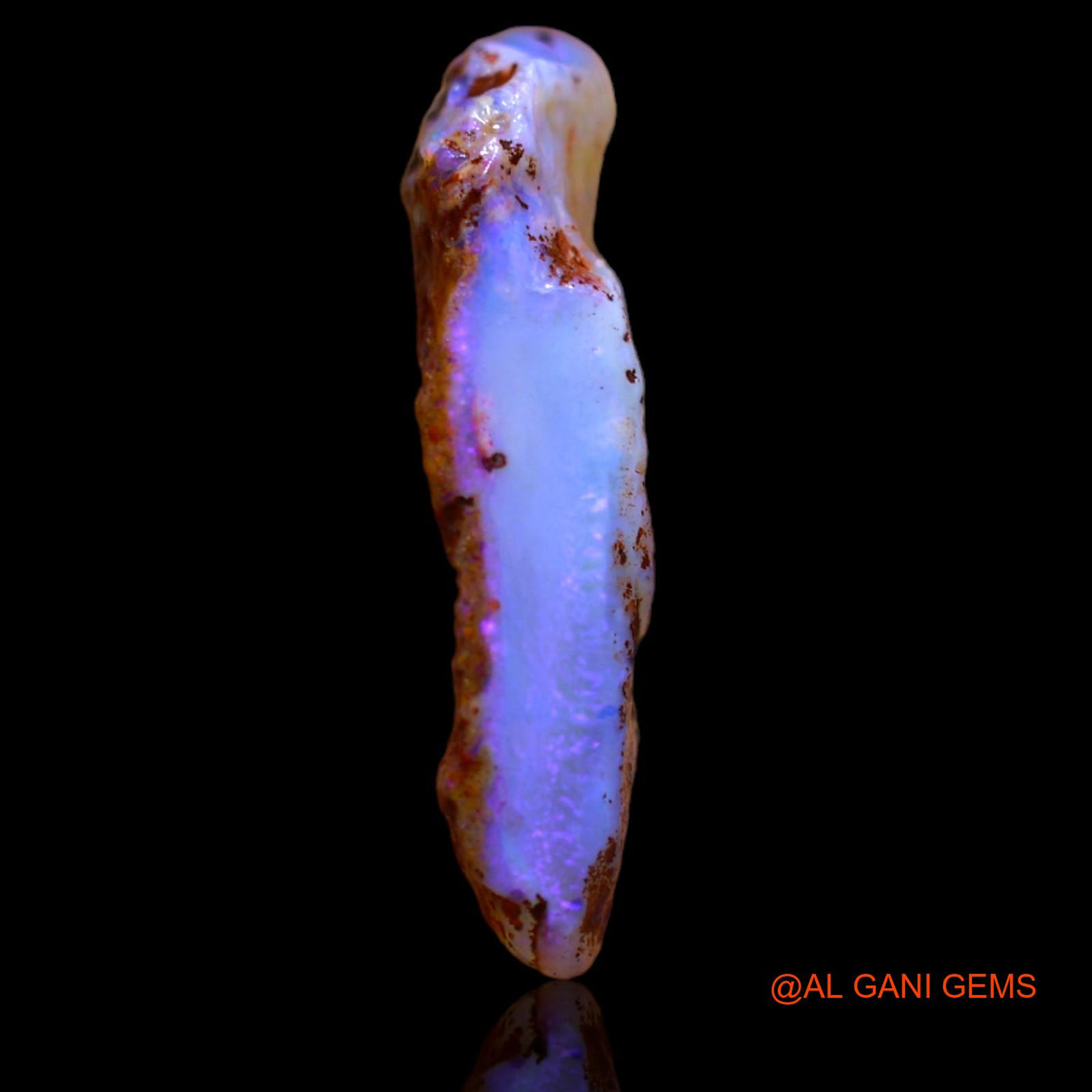 Natural Fire Opal Gemstone 7.10 Cts Loose Fancy Rough From Australia 20x11x5 mm RB-190