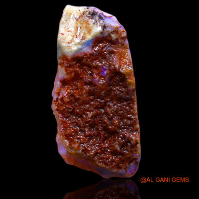 Natural Fire Opal Gemstone 7.10 Cts Loose Fancy Rough From Australia 20x11x5 mm RB-190