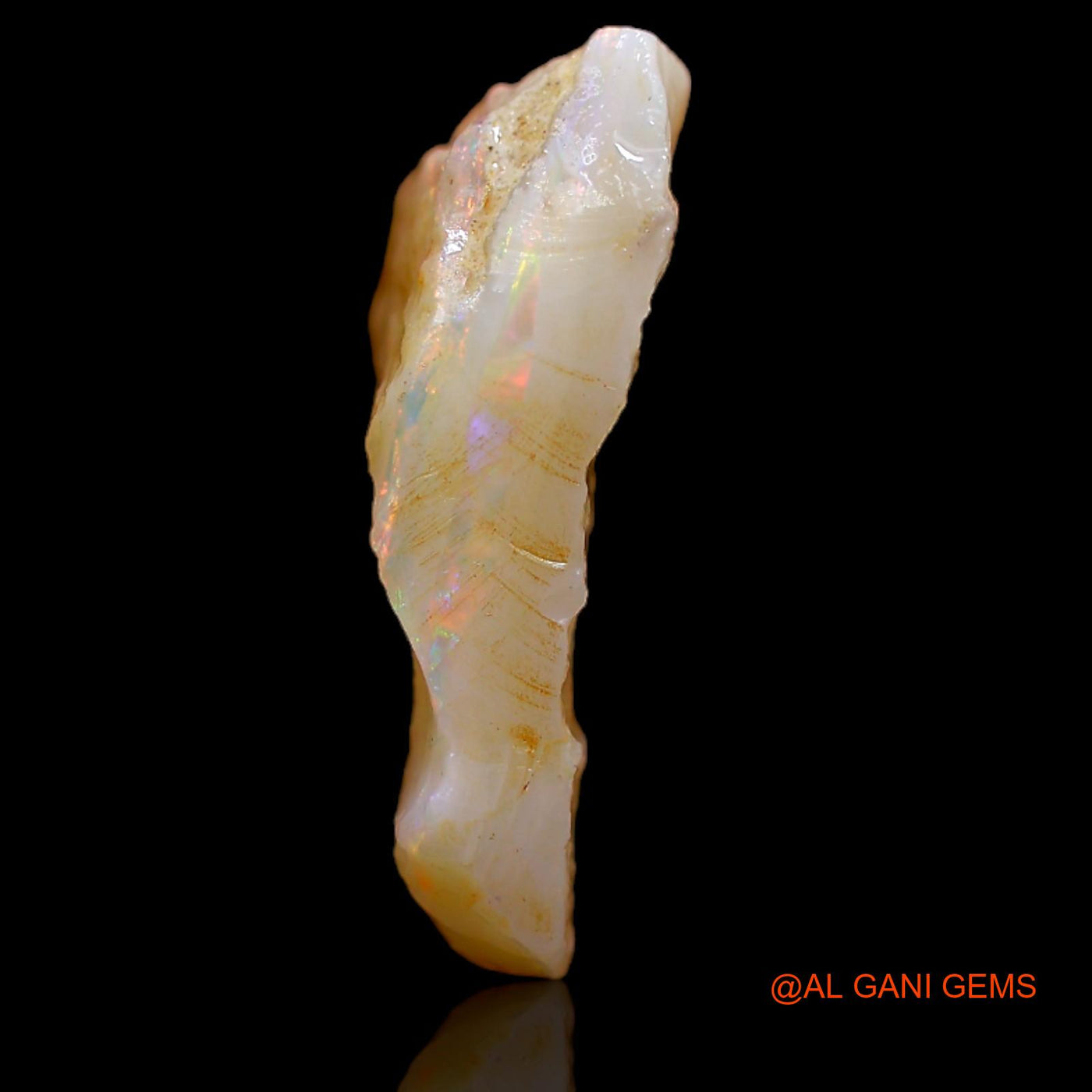7.00 Cts Natural Australian Fire Opal Loose Gemstone Fancy Rough 20x14x5 mm RB-191