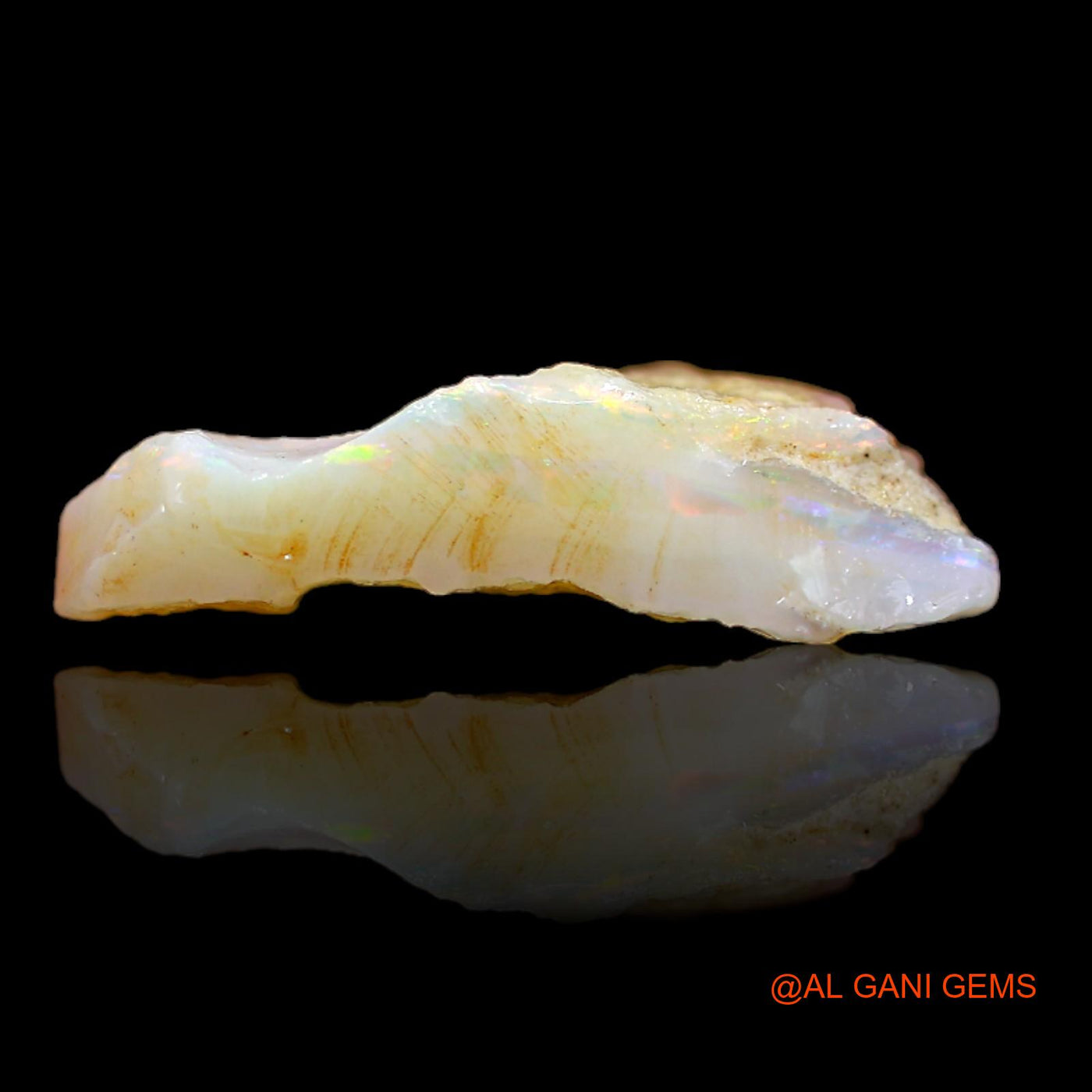7.00 Cts Natural Australian Fire Opal Loose Gemstone Fancy Rough 20x14x5 mm RB-191