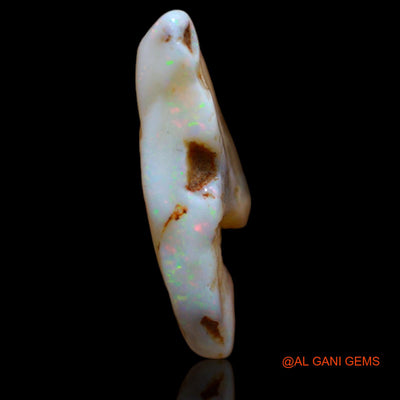 Natural Untreated Fire Opal Loose Gemstone Fancy Rough From Australia 8.00 Cts 19x19x5 mm RB-195