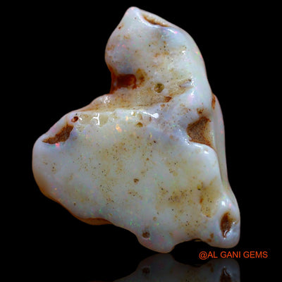 Natural Untreated Fire Opal Loose Gemstone Fancy Rough From Australia 8.00 Cts 19x19x5 mm RB-195
