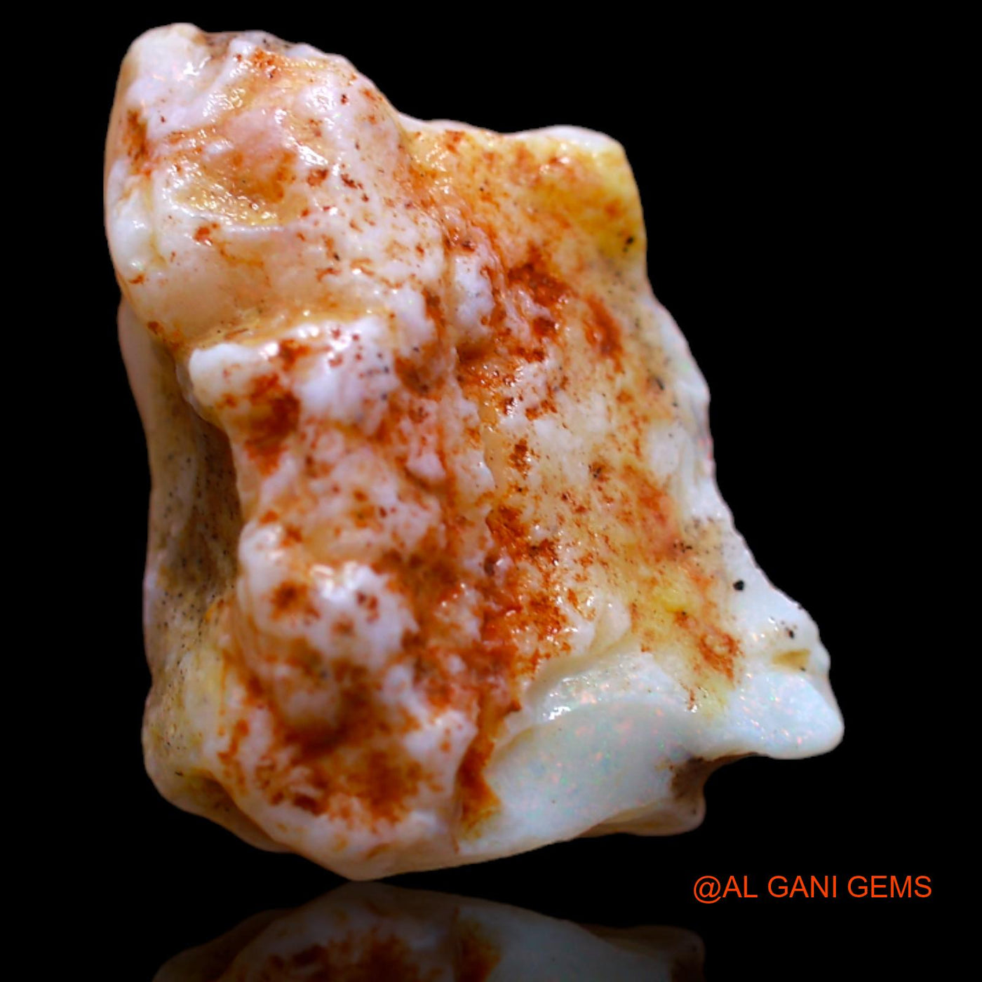 12.70 Cts Unheated Australian Fire Opal Loose Gemstone Fancy Rough Natural 20x16x9 mm RB-197
