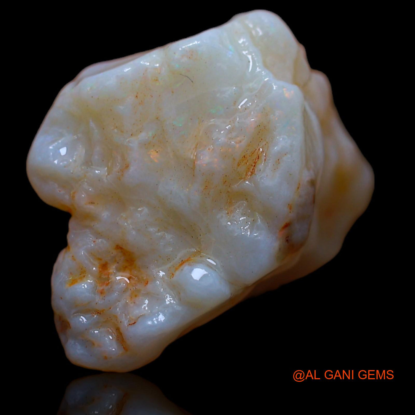 17.30 Cts Natural Australian Fire Opal Loose Gemstone Fancy Rough 22x16x12 mm RB-198