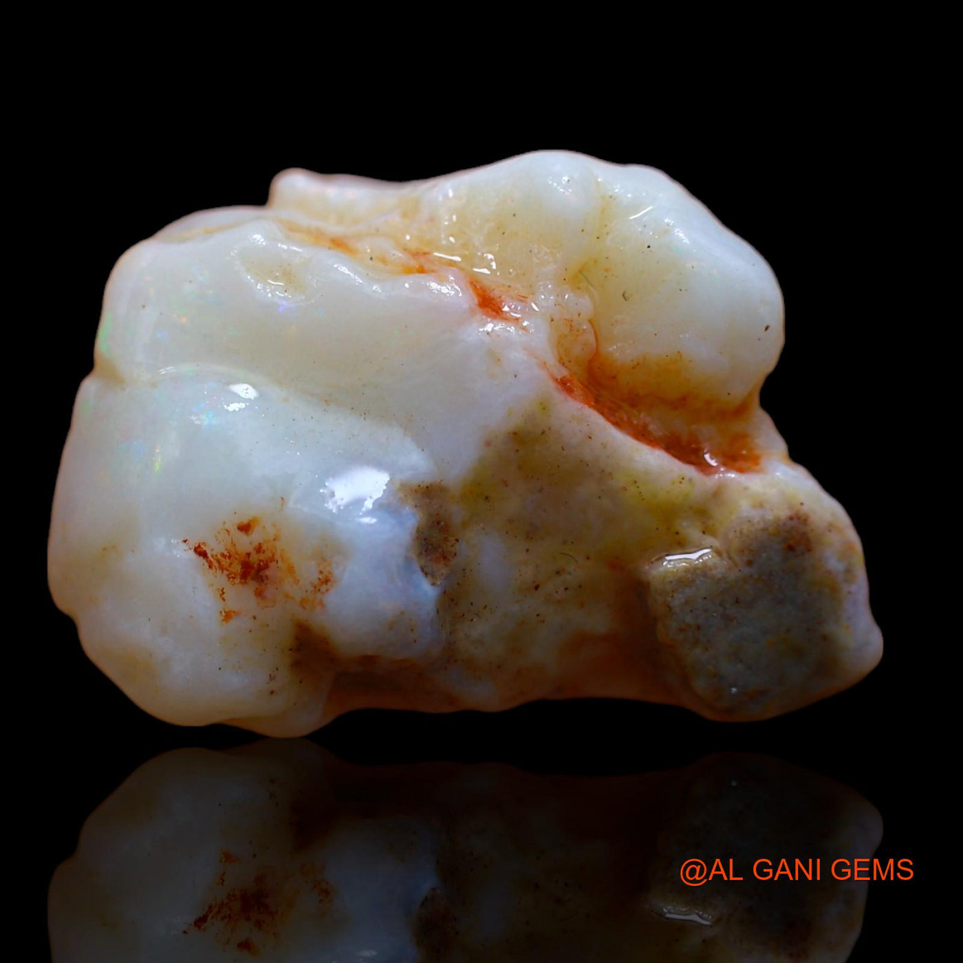 17.30 Cts Natural Australian Fire Opal Loose Gemstone Fancy Rough 22x16x12 mm RB-198