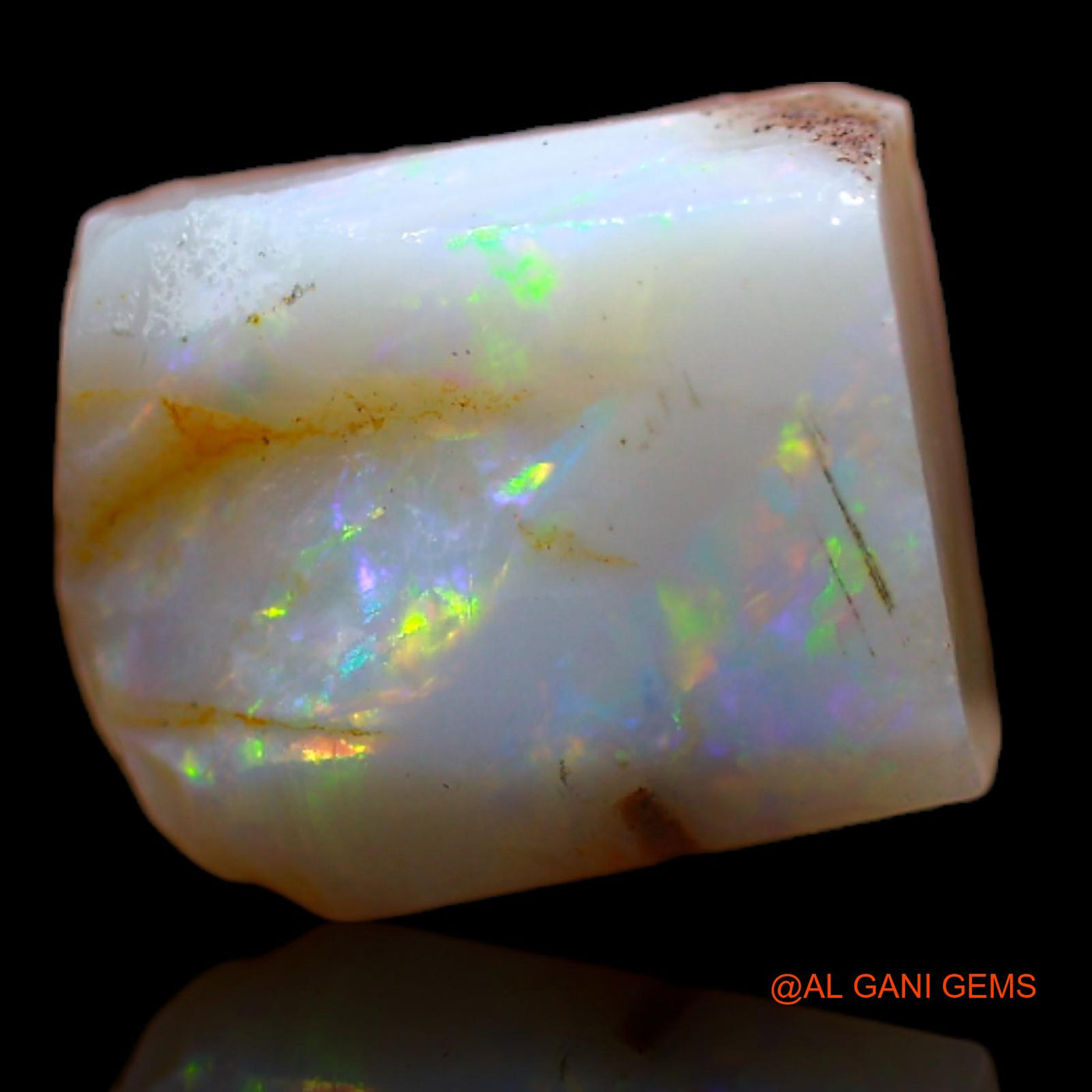 Natural Untreated Fire Opal Loose Gemstone Fancy Rough From Australia 5.00 Cts 11x9x5 mm RB-210