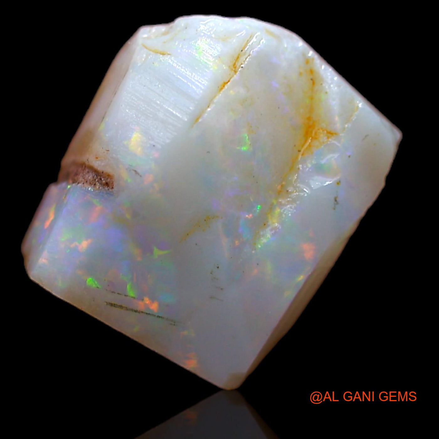 Natural Untreated Fire Opal Loose Gemstone Fancy Rough From Australia 5.00 Cts 11x9x5 mm RB-210