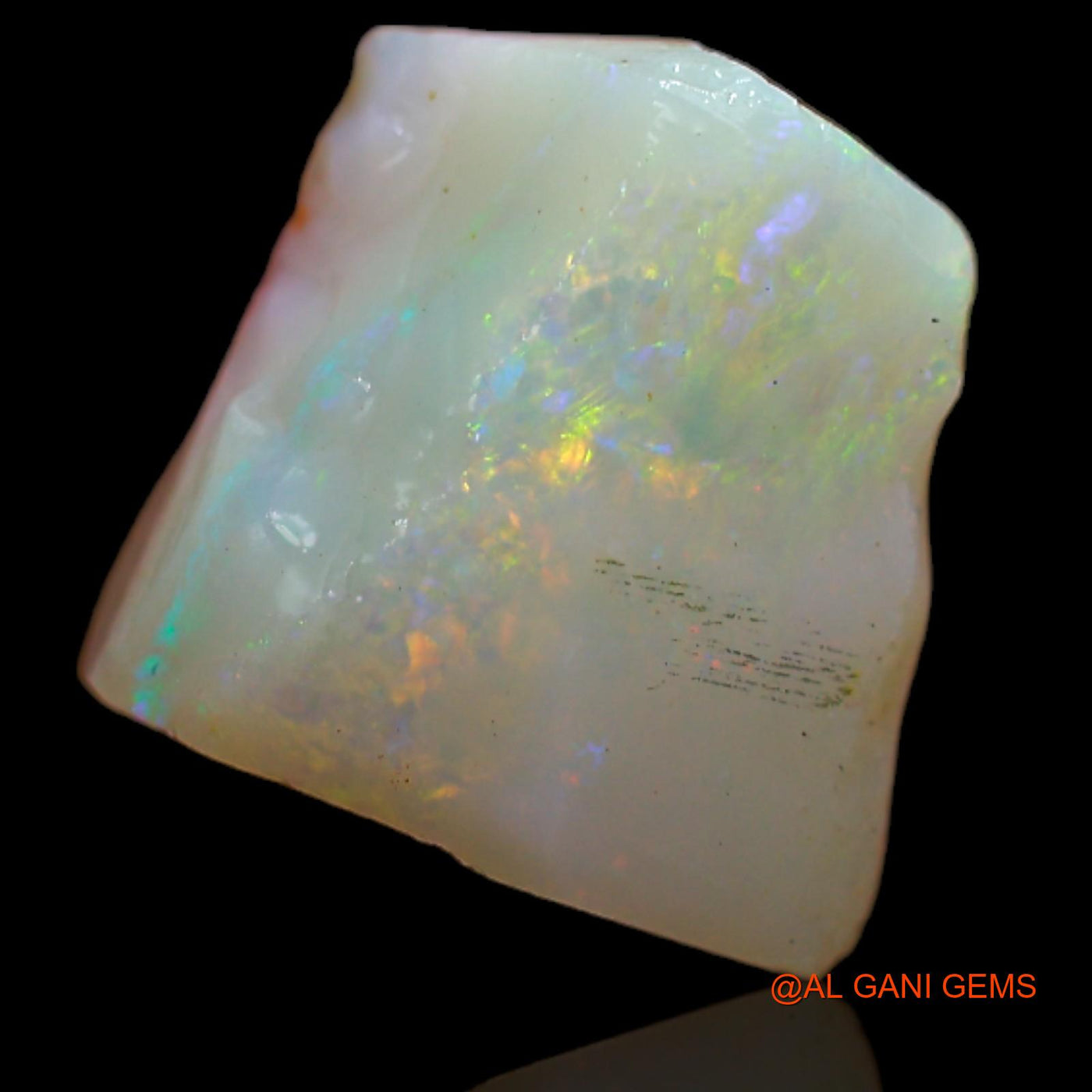 Natural Untreated Fire Opal Loose Gemstone Fancy Rough From Australia 5.70 Cts 12x11x6 mm RB-211
