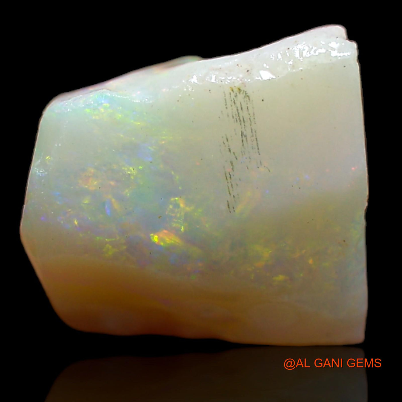 Natural Untreated Fire Opal Loose Gemstone Fancy Rough From Australia 5.70 Cts 12x11x6 mm RB-211