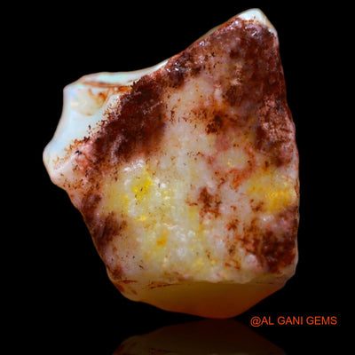 Natural Fire Opal Gemstone 5.00 Cts Loose Fancy Rough From Australia 12x10x7 mm RB-216