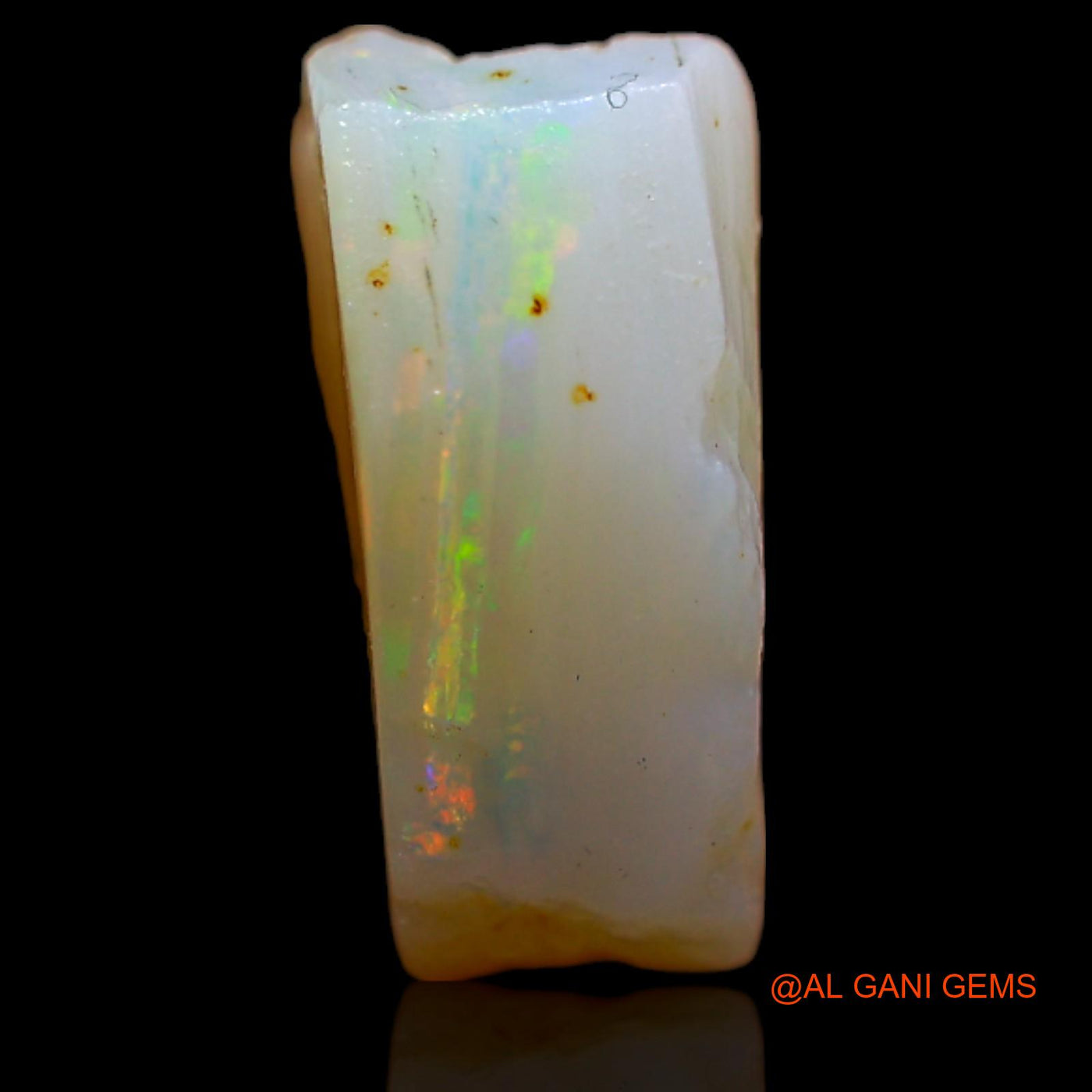 Natural Untreated Fire Opal Loose Gemstone Fancy Rough From Australia 6.50 Cts 12x10x6 mm RB-217