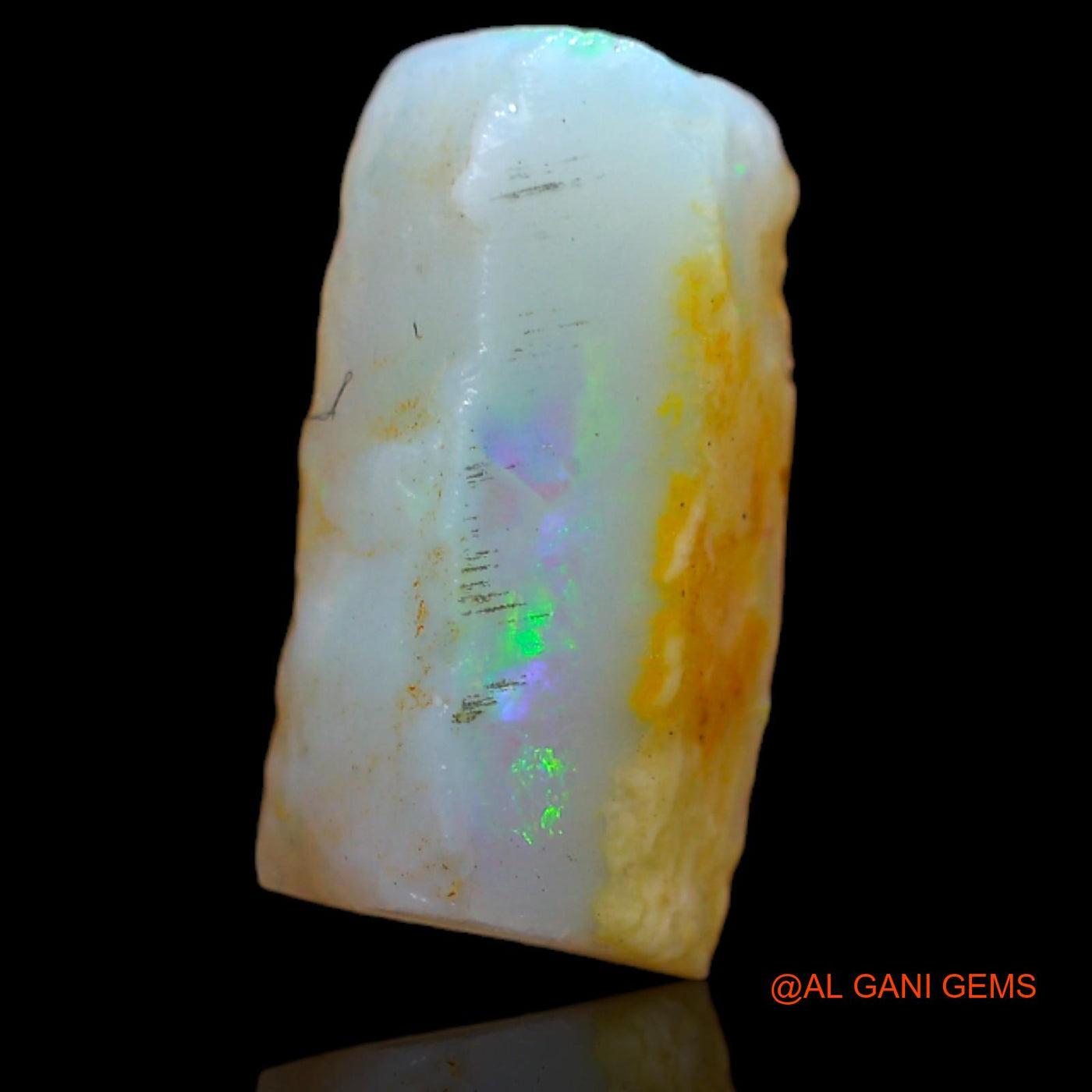 3.80 Cts Unheated Australian Fire Opal Loose Gemstone Fancy Rough Natural 14x8x5 mm RB-220