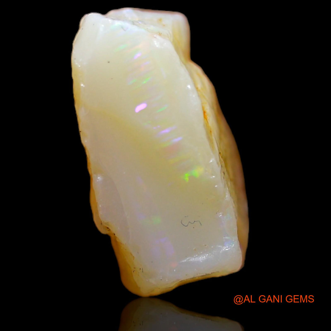 Natural Untreated Fire Opal Loose Gemstone Fancy Rough From Australia 6.00 Cts 13x11x6 mm RB-221