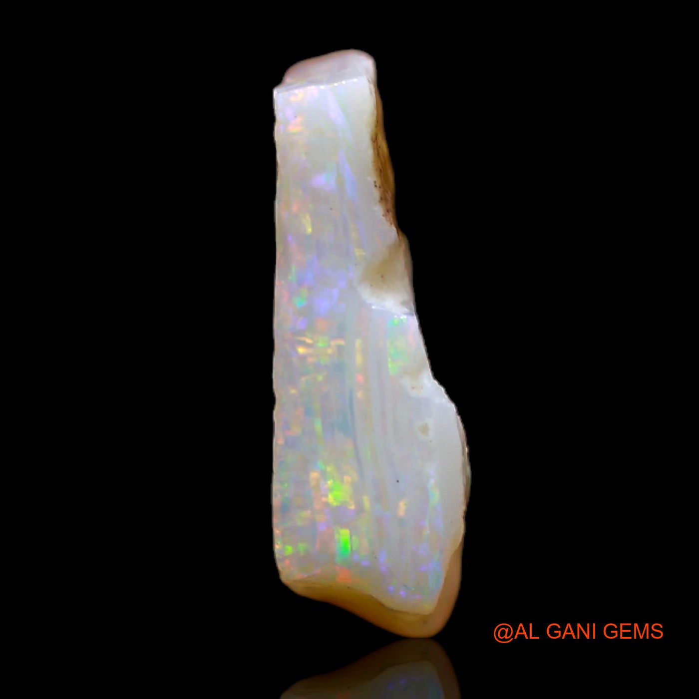 Natural Fire Opal Gemstone 3.60 Cts Loose Fancy Rough From Australia 14x11x4 mm RB-222
