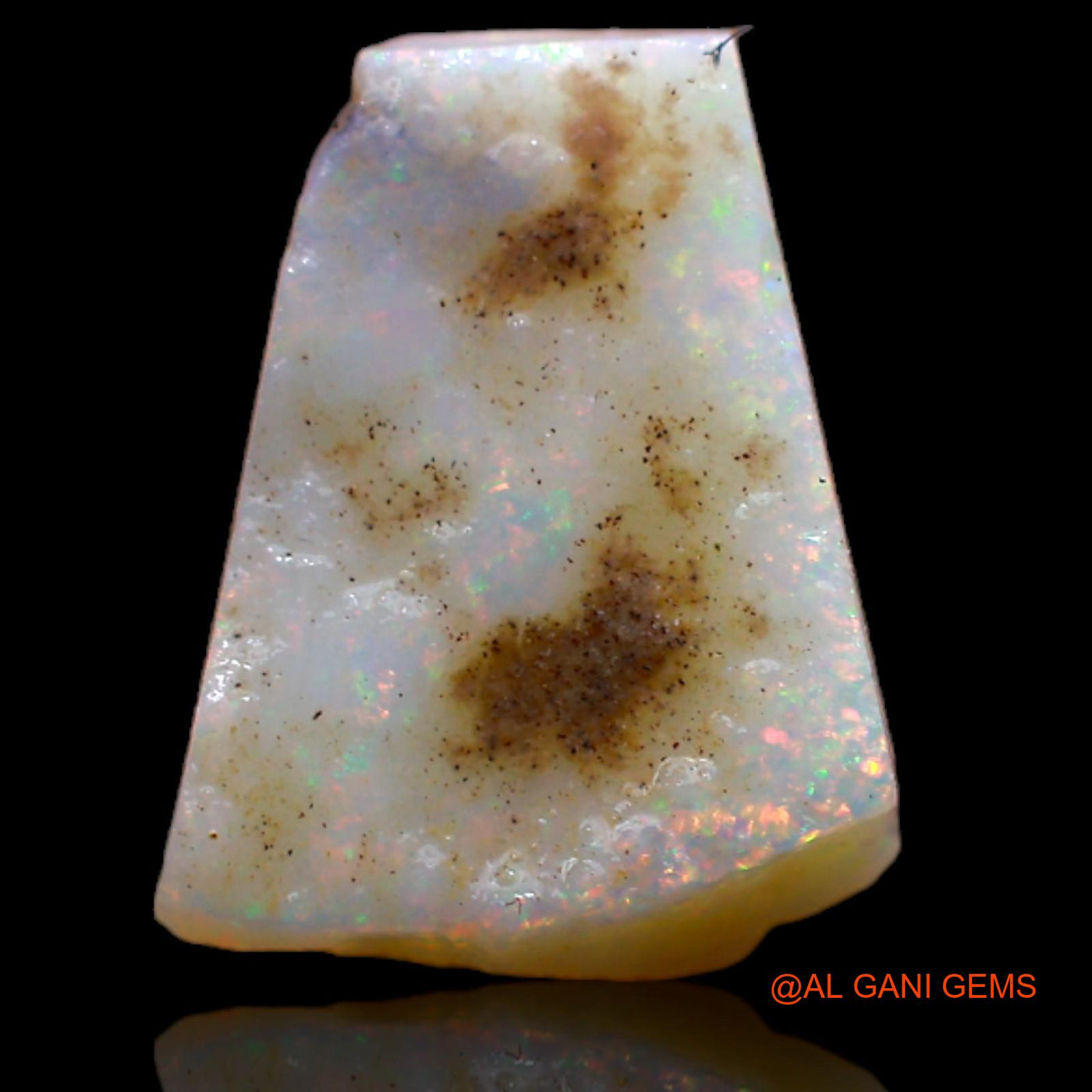Natural Fire Opal Gemstone 3.60 Cts Loose Fancy Rough From Australia 14x11x4 mm RB-222