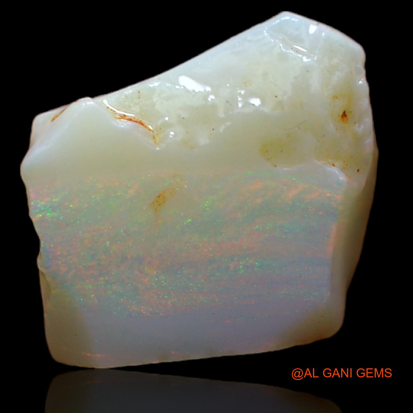 Natural Untreated Fire Opal Loose Gemstone Fancy Rough From Australia 4.00 Cts 13x11x4 mm RB-224