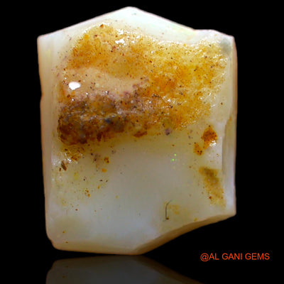 Natural Fire Opal Gemstone 6.50 Cts Loose Fancy Rough From Australia 13x10x6 mm RB-225