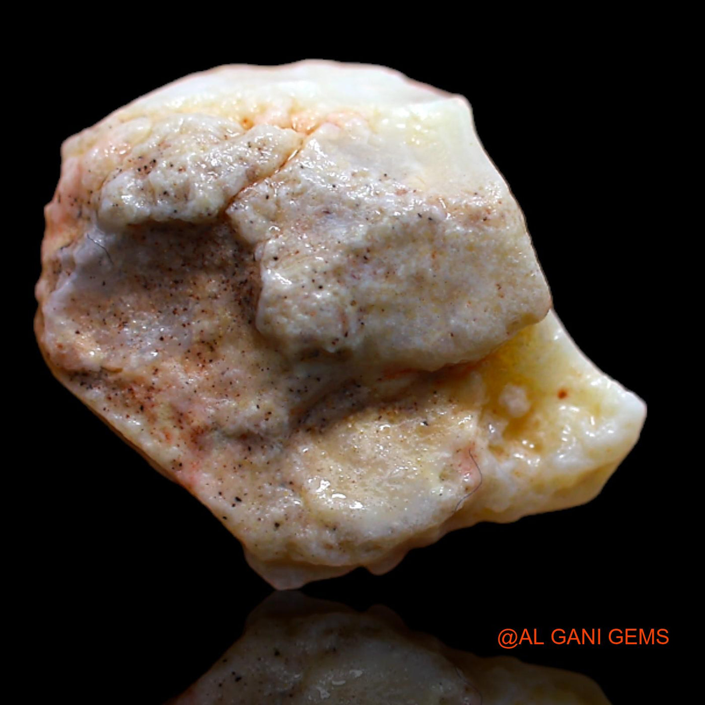 6.55 Cts Natural Australian Fire Opal Loose Gemstone Fancy Rough 12x12x7 mm RB-22