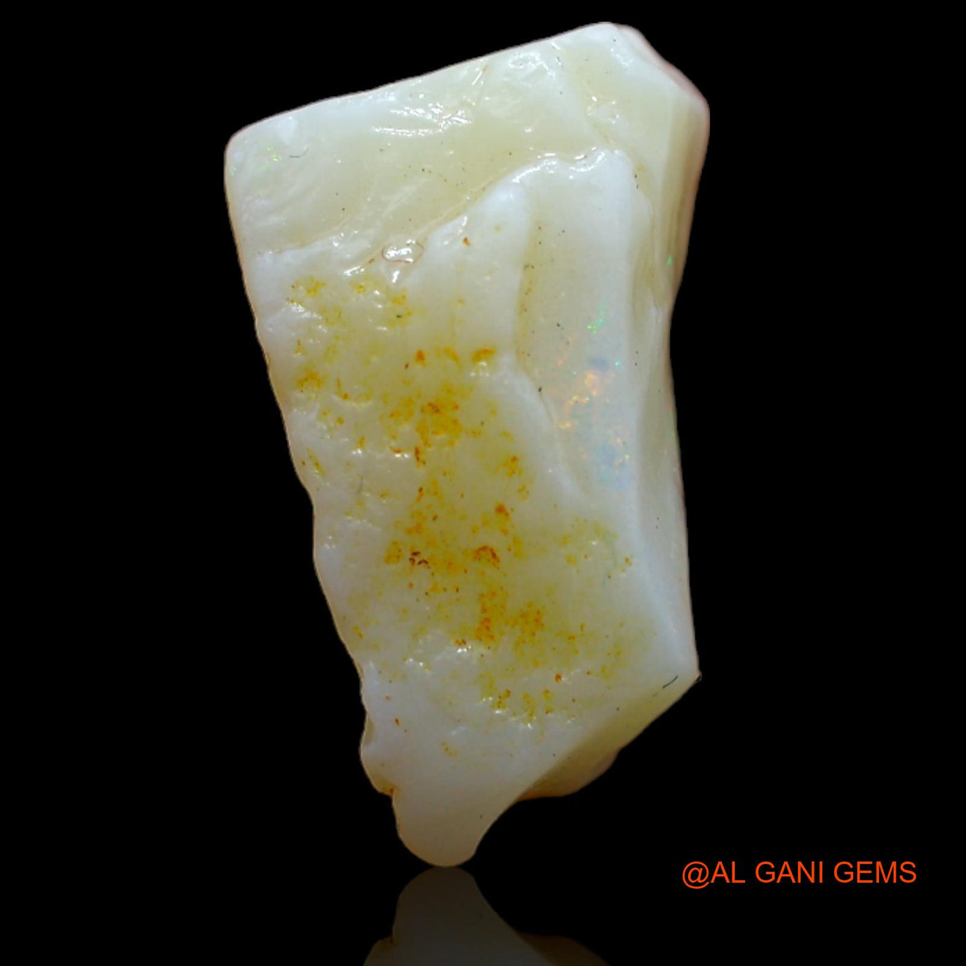 Natural Untreated Fire Opal Loose Gemstone Fancy Rough From Australia 5.00 Cts 15x10x6 mm RB-230