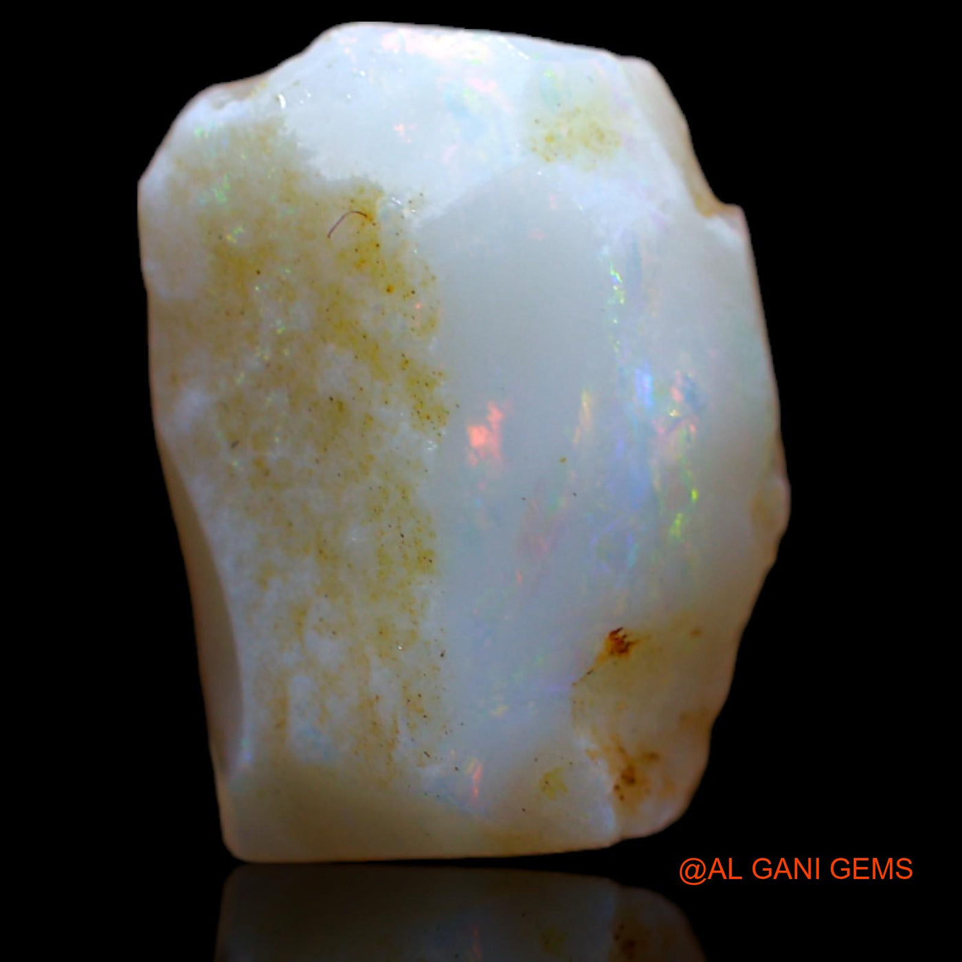 Natural Fire Opal Gemstone 6.30 Cts Loose Fancy Rough From Australia 14x10x6 mm RB-238
